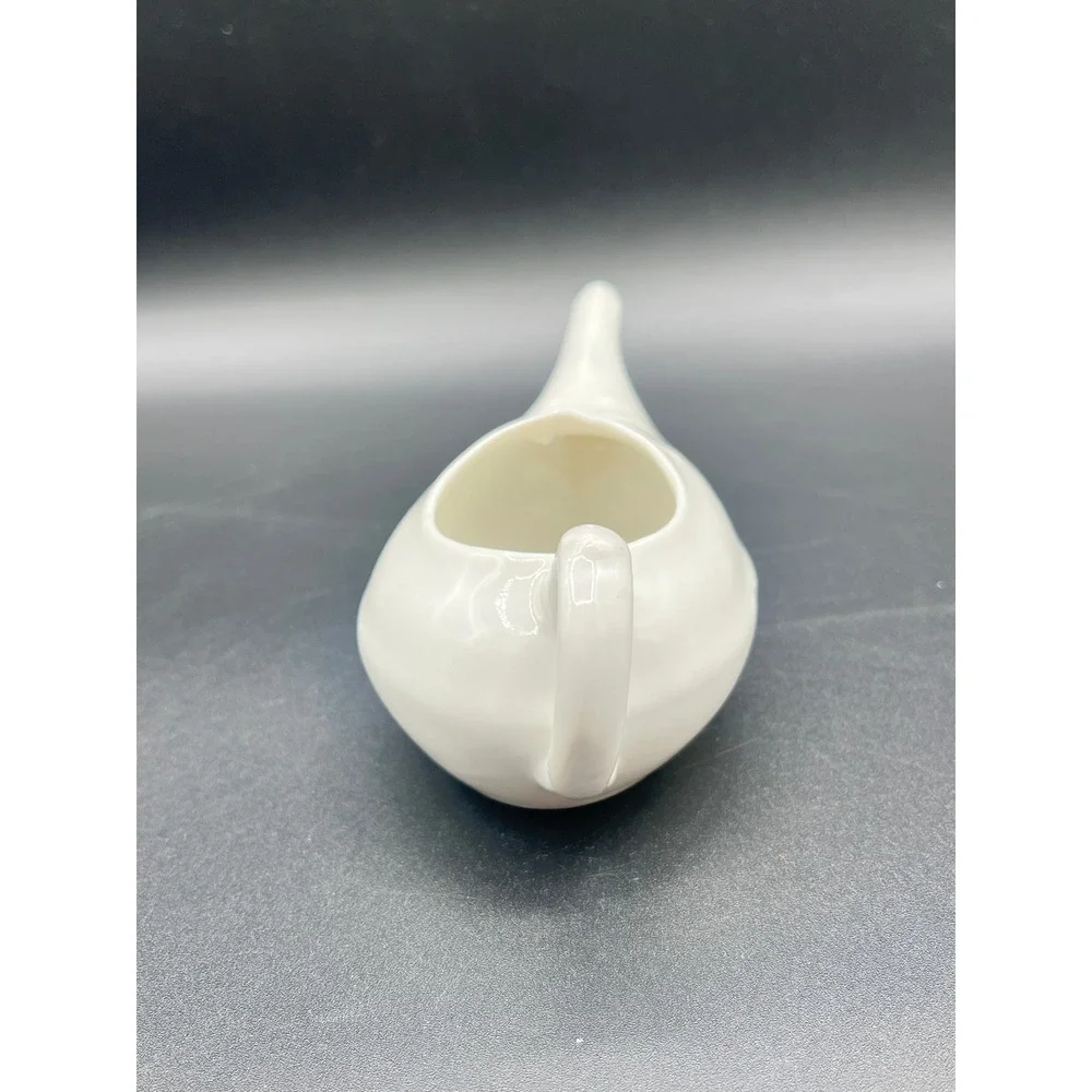 Vtg White Porcelain Ceramic Neti‎ Pot Invalid Feeder 6.5
